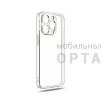 Чехол прозрачный силикон в техпаке, iPhone 15 Pro