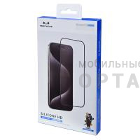 Стекло защитное KEEPHONE SILICONE HD силиконовый бортик, для iPhone 16 Pro (6.3) Стекло защитное KEEPHONE SILICONE HD силиконовый бортик, для iPhone 16 Pro (6.3)