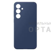 Чехол силикон COVER, бархатная подкладка в упаковке, Honor X7c, синий