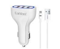 АЗУ Earldom ES-CC13, 2.1A, кабель USB to Type-C, белый