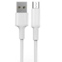 Кабель USB to Micro Earldom EC-132M, 0.2м, 2.4A, белый