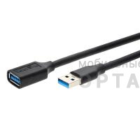 Кабель удлинительный USB3.0 Am-Af 1m Telecom черный (TUS708-1M) (1/125)