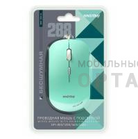 Мышь проводная бесшумная Smartbuy 288, с подсветкой, (SBM-288-LG), зеленая (1/40)